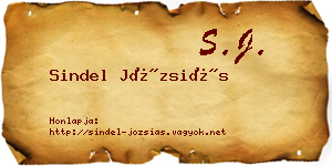 Sindel Józsiás névjegykártya